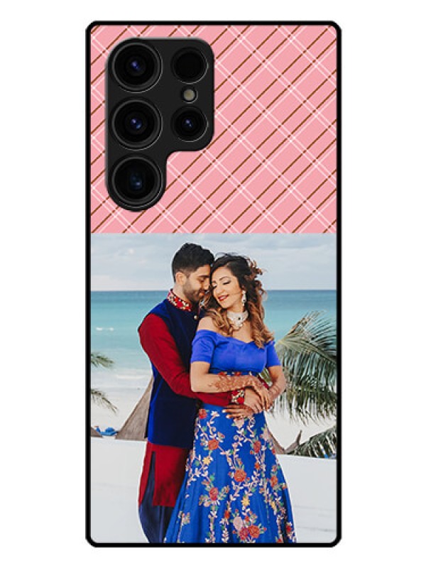 Custom Galaxy S23 Ultra 5G Personalized Glass Phone Case - Together Forever Design