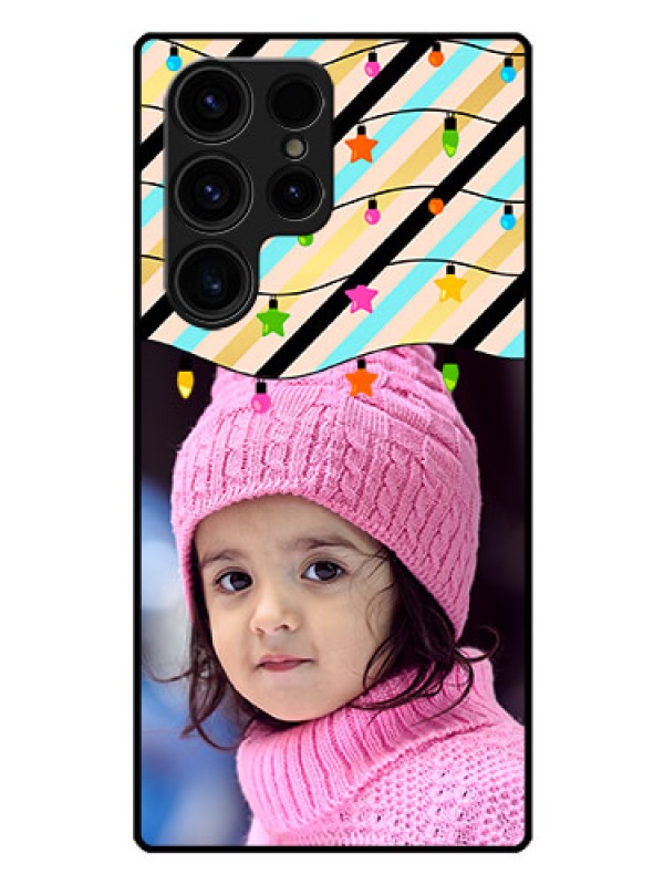 Custom Galaxy S23 Ultra 5G Custom Glass Mobile Case - Lights Hanging Design