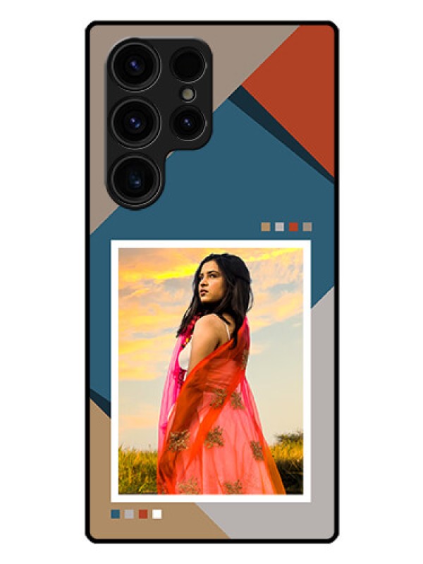 Custom Galaxy S23 Ultra 5G Personalized Glass Phone Case - Retro color pallet Design