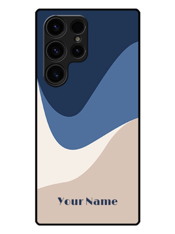 Custom Galaxy S23 Ultra 5G Custom Glass Phone Case - Abstract Drip Art Design
