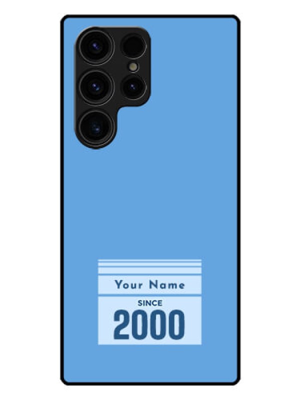 Custom Galaxy S23 Ultra 5G Custom Glass Mobile Case - Custom Year of birth Design