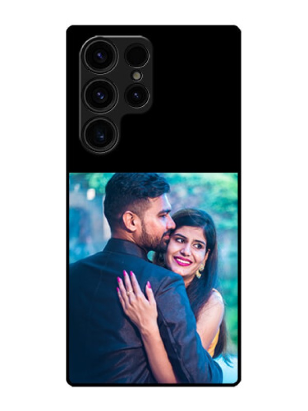 Custom Galaxy S23 Ultra 5G Custom Glass Phone Case - Upload Full Picture With Custom Color Design