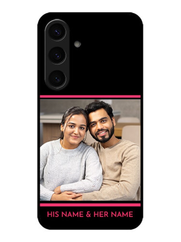 Custom Samsung Galaxy S24 5G Custom Glass Phone Case - With Add Text Design
