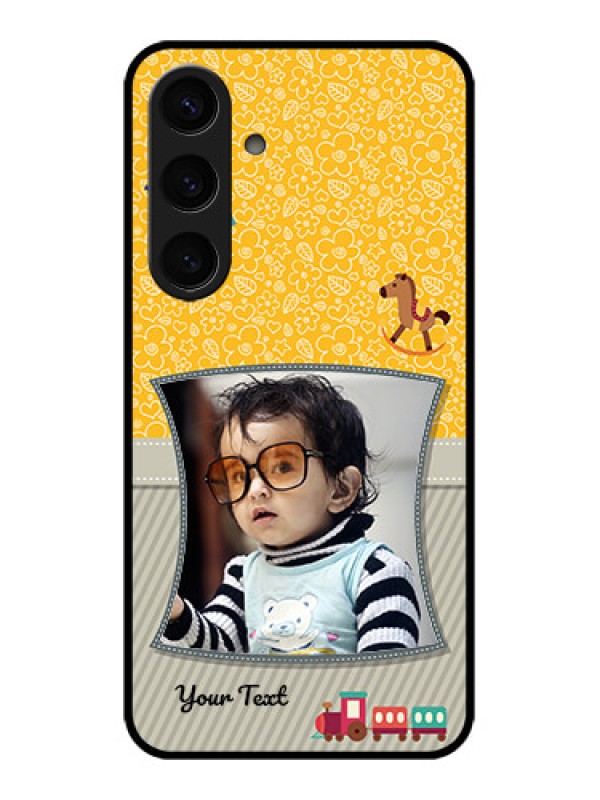 Custom Samsung Galaxy S24 5G Custom Glass Phone Case - Baby Picture Upload Design