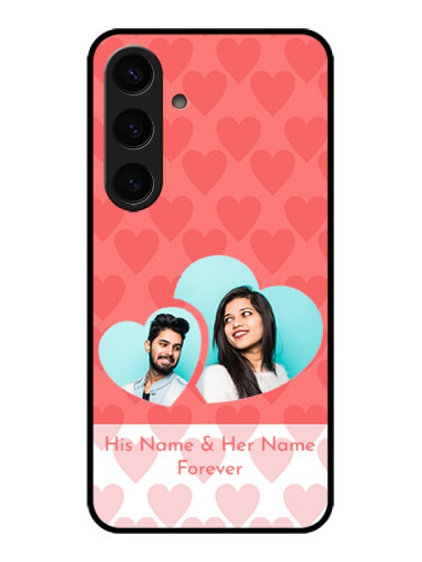 Custom Samsung Galaxy S24 5G Custom Glass Phone Case - Couple Pic Upload Design