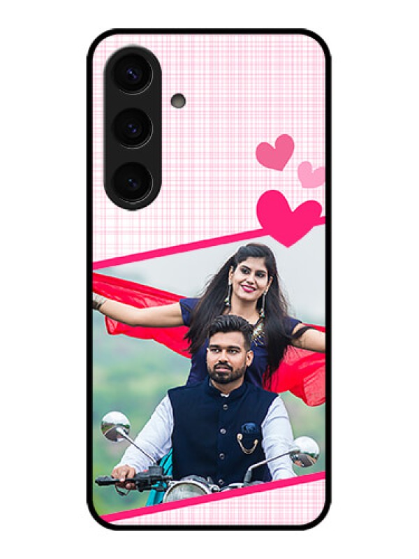 Custom Samsung Galaxy S24 5G Custom Glass Phone Case - Love Shape Heart Design