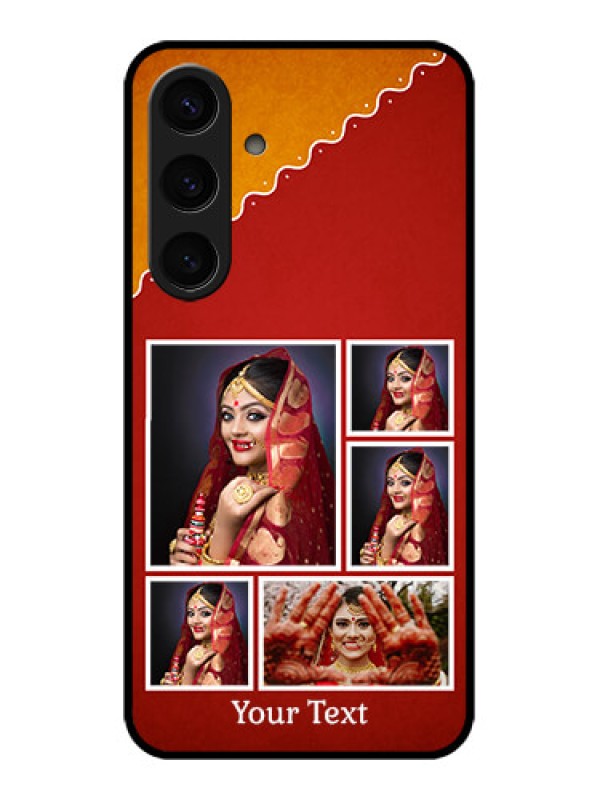 Custom Samsung Galaxy S24 5G Custom Glass Phone Case - Wedding Pic Upload Design