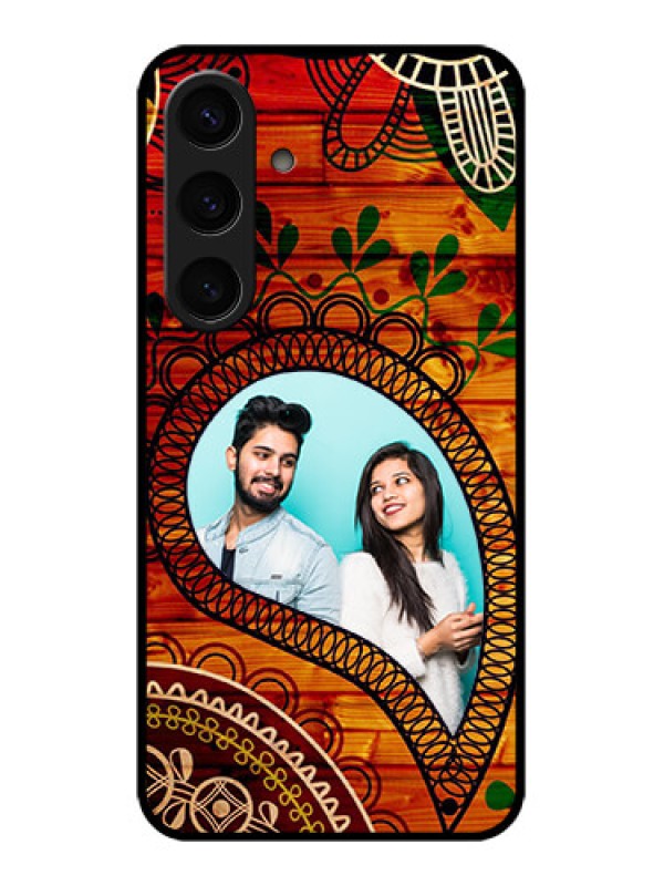 Custom Samsung Galaxy S24 5G Custom Glass Phone Case - Abstract Colorful Design