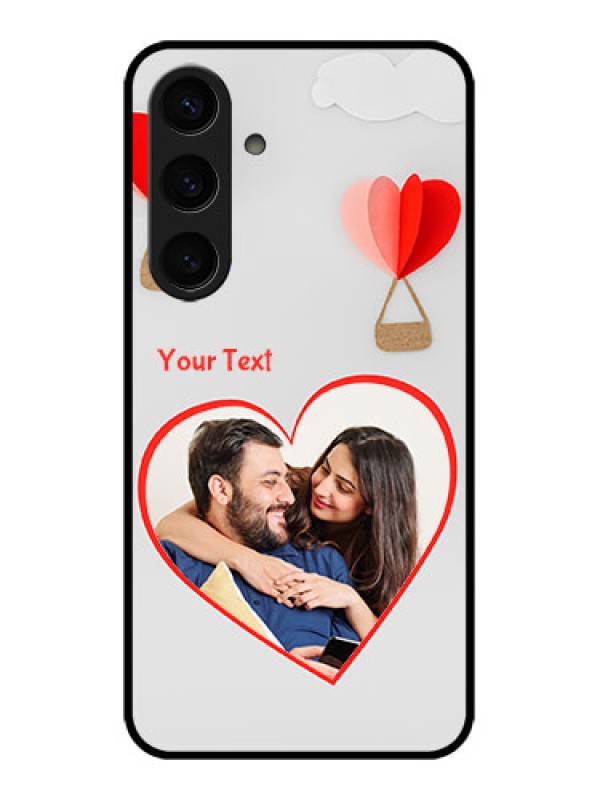 Custom Samsung Galaxy S24 5G Custom Glass Phone Case - Parachute Love Design