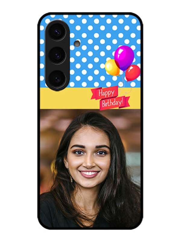 Custom Samsung Galaxy S24 5G Custom Glass Phone Case - Happy Birthday Design