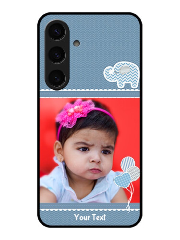 Custom Samsung Galaxy S24 5G Custom Glass Phone Case - With Kids Pattern Design