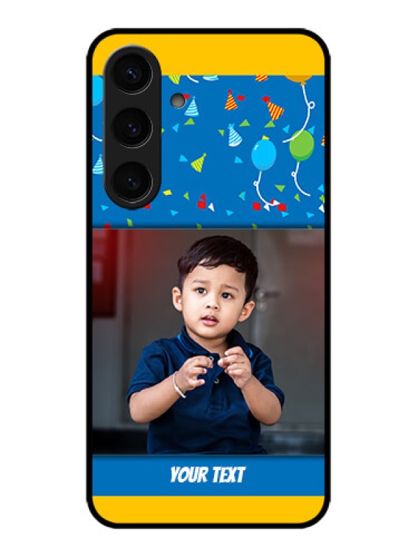 Custom Samsung Galaxy S24 5G Custom Glass Phone Case - Birthday Wishes Design