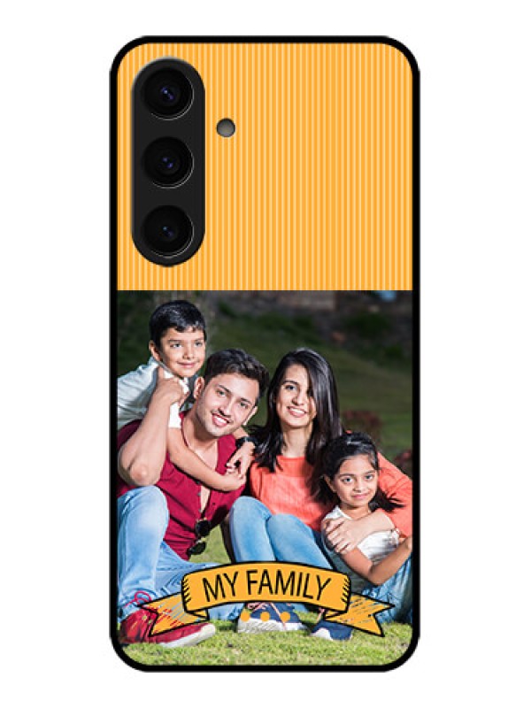 Custom Samsung Galaxy S24 5G Custom Glass Phone Case - My Family Design