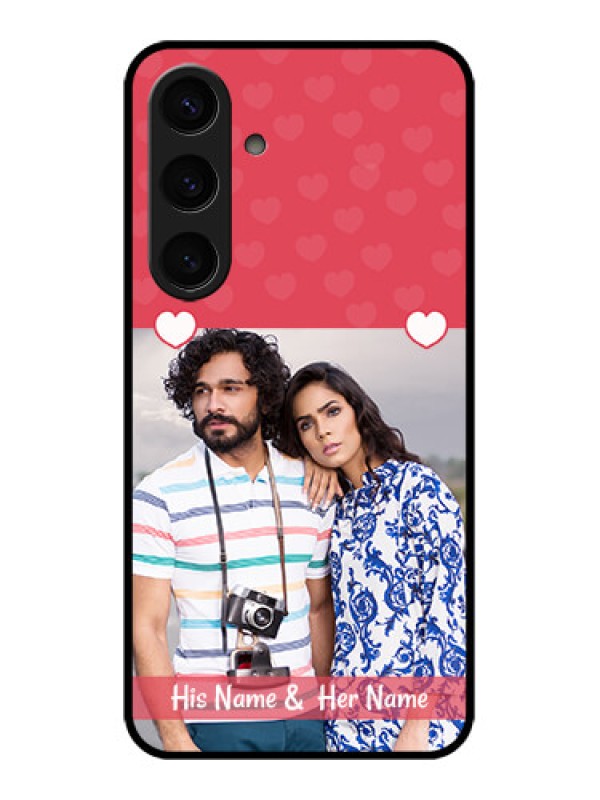 Custom Samsung Galaxy S24 5G Custom Glass Phone Case - Simple Love Design