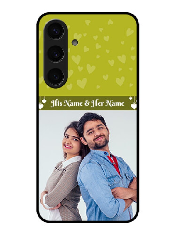 Custom Samsung Galaxy S24 5G Custom Glass Phone Case - You & Me Heart Design