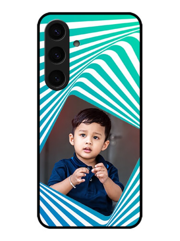 Custom Samsung Galaxy S24 5G Custom Glass Phone Case - Abstract Spiral Design