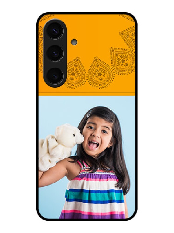 Custom Samsung Galaxy S24 5G Custom Glass Phone Case - Photo Wedding Design