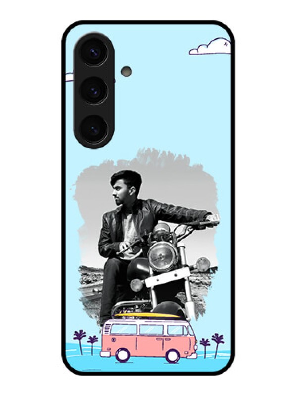 Custom Samsung Galaxy S24 5G Custom Glass Phone Case - Travel & Adventure Design