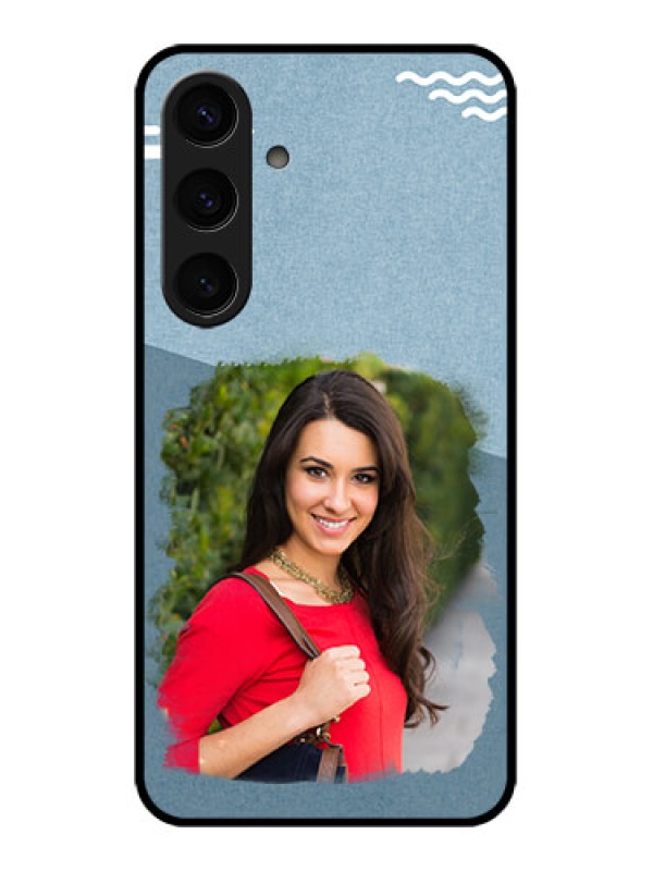 Custom Samsung Galaxy S24 5G Custom Glass Phone Case - Grunge Line Art Design