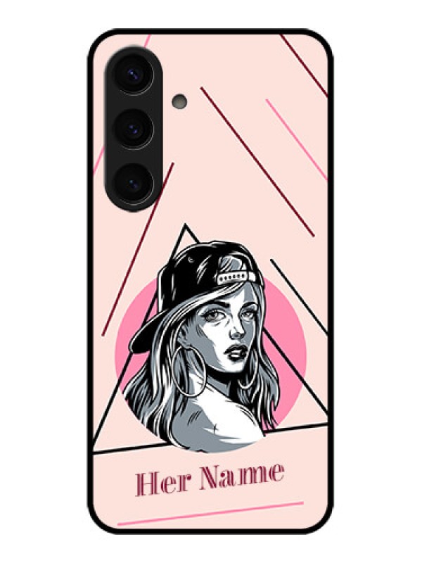 Custom Samsung Galaxy S24 5G Custom Glass Phone Case - Rockstar Girl Design