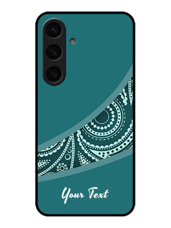 Custom Samsung Galaxy S24 5G Custom Glass Phone Case - Semi Visible Floral Design