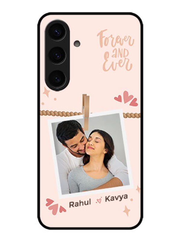 Custom Samsung Galaxy S24 5G Custom Glass Phone Case - Forever And Ever Love Design