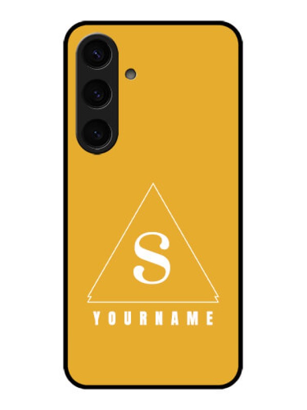 Custom Samsung Galaxy S24 5G Custom Glass Phone Case - Simple Triangle Design