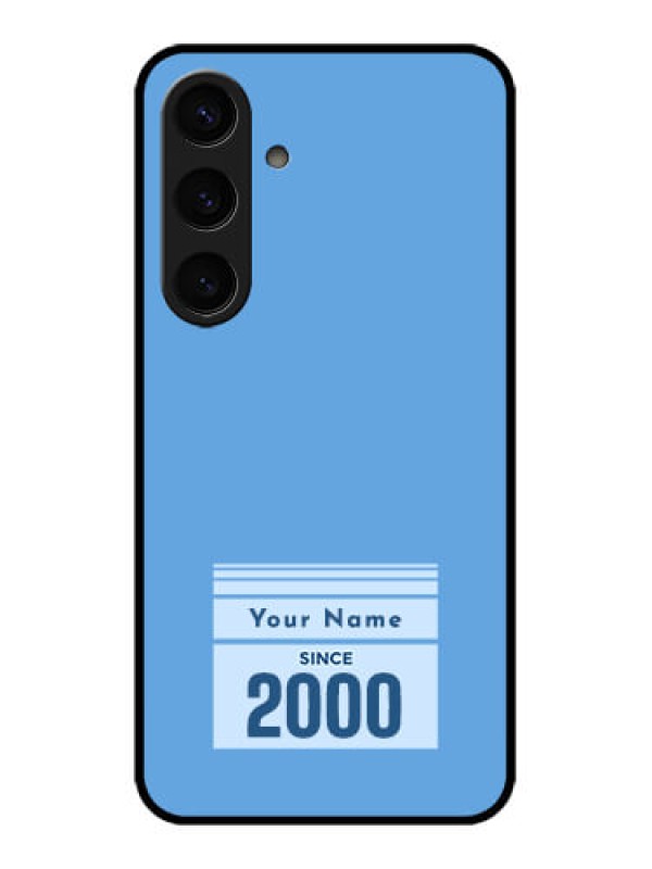 Custom Samsung Galaxy S24 5G Custom Glass Phone Case - Custom Year Of Birth Design
