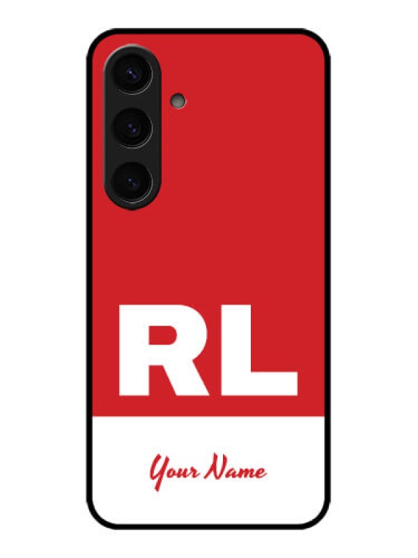 Custom Samsung Galaxy S24 5G Custom Glass Phone Case - Dual Tone Custom Text Design