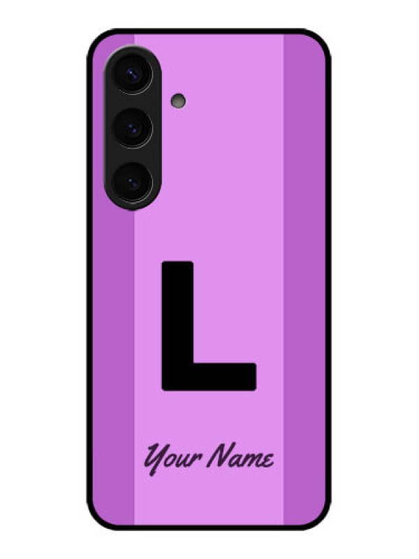 Custom Samsung Galaxy S24 5G Custom Glass Phone Case - Tricolor Custom Text Design