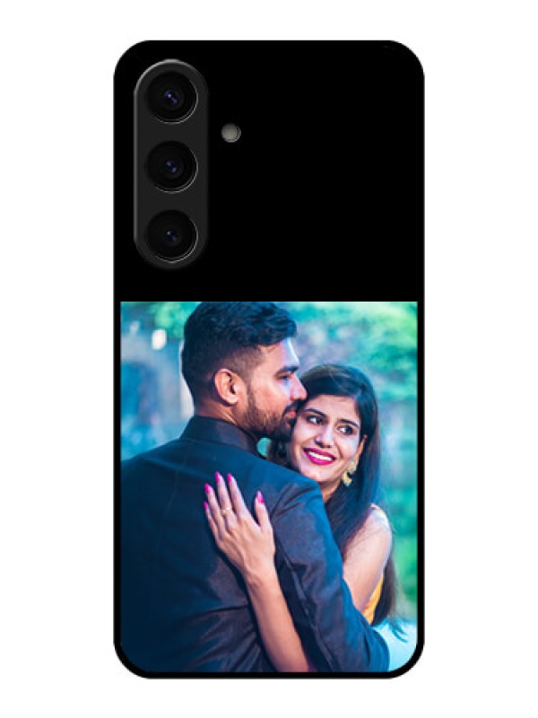 Custom Galaxy S24 5G Custom Glass Phone Case - Upload Full Picture With Custom Color Design
