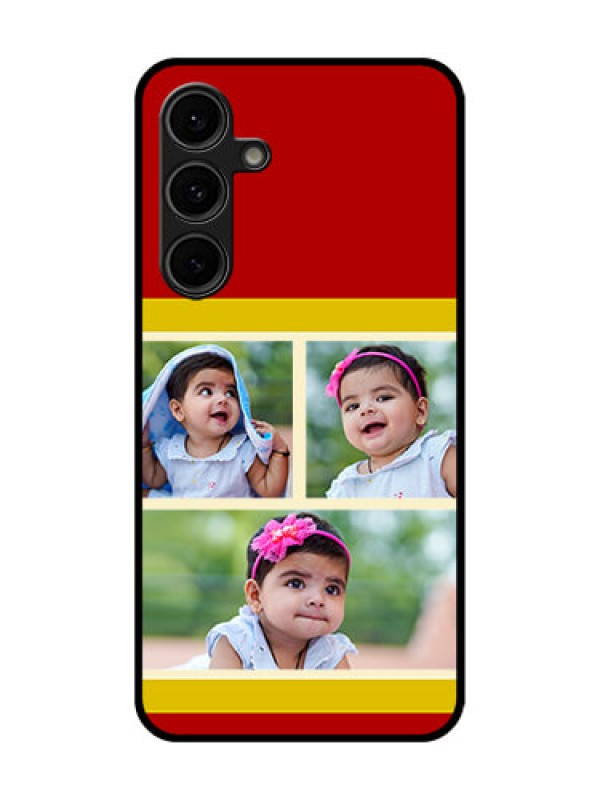 Custom Galaxy S24 FE 5G Custom Glass Phone Case - Multiple Pic Upload Design