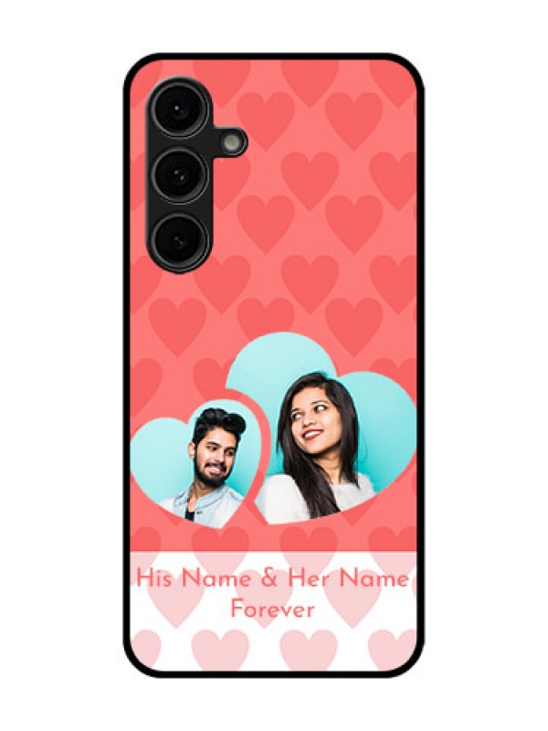 Custom Galaxy S24 FE 5G Custom Glass Phone Case - Couple Pic Upload Design