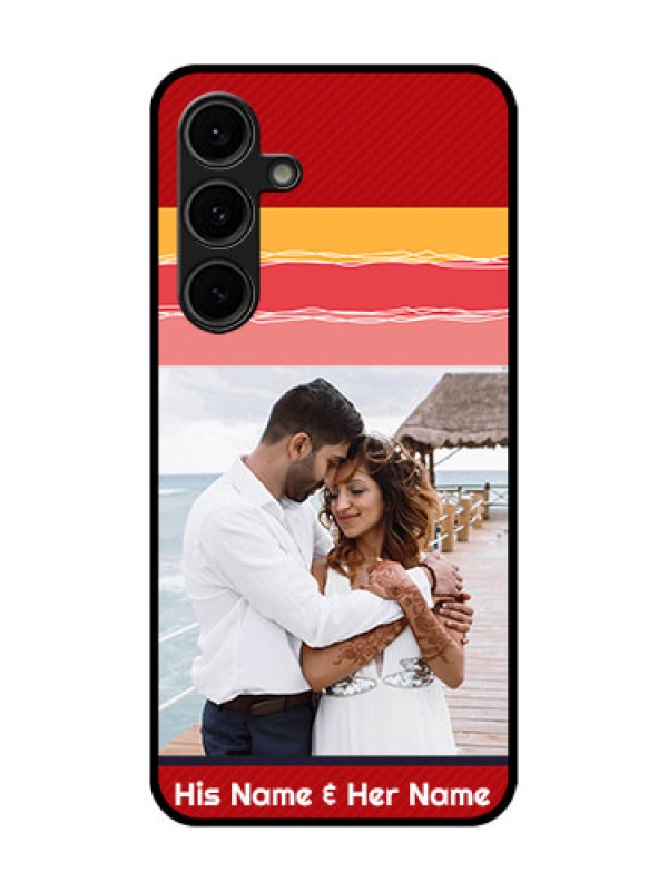 Custom Galaxy S24 FE 5G Custom Glass Phone Case - Colorful Case Design
