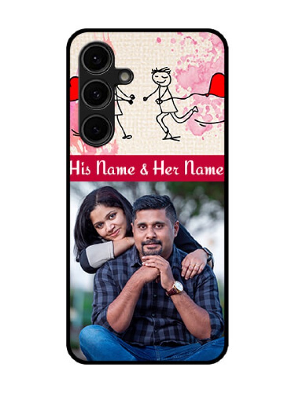 Custom Galaxy S24 FE 5G Custom Glass Phone Case - You And Me Case Design