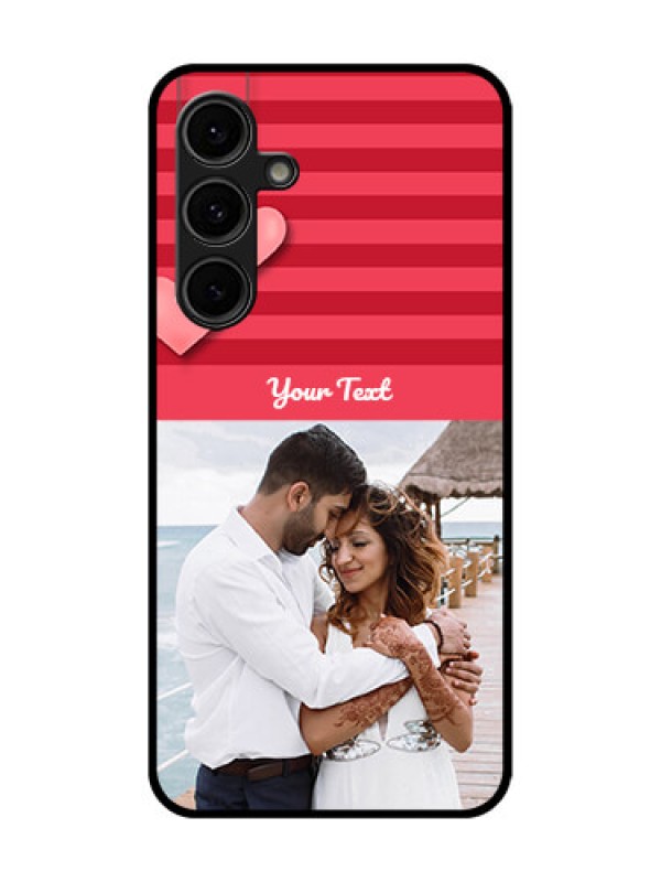Custom Galaxy S24 FE 5G Custom Glass Phone Case - Valentines Day Design