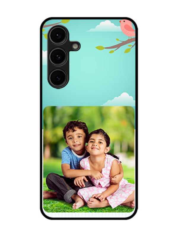 Custom Galaxy S24 FE 5G Custom Glass Phone Case - Doodle Love Design