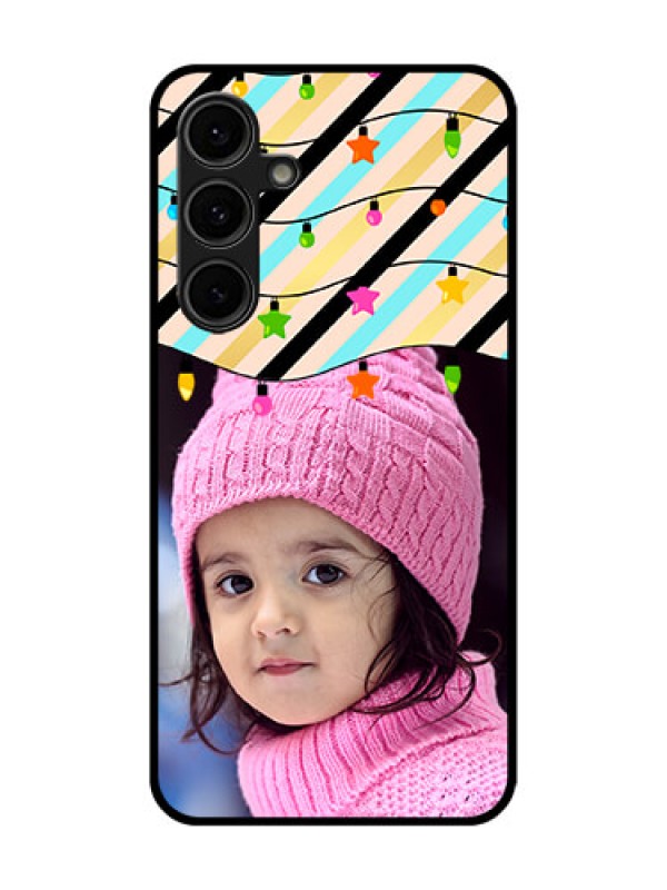 Custom Galaxy S24 FE 5G Custom Glass Phone Case - Lights Hanging Design