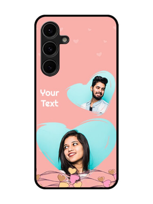 Custom Galaxy S24 FE 5G Custom Glass Phone Case - Love Doodle Design