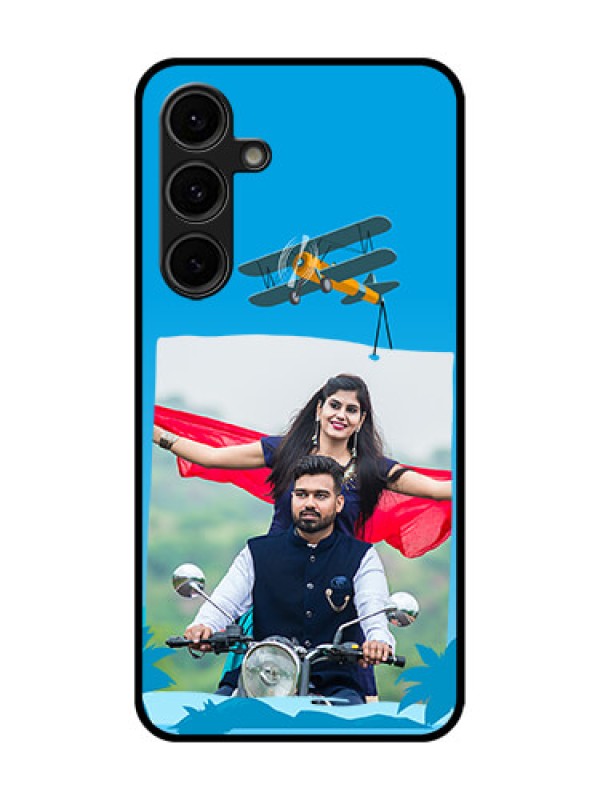 Custom Galaxy S24 FE 5G Custom Glass Phone Case - Traveller Design