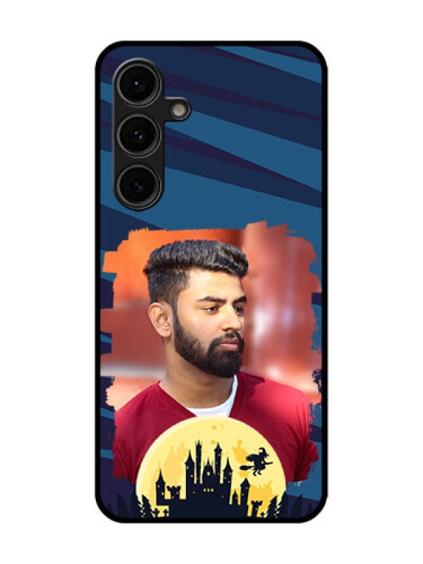 Custom Galaxy S24 FE 5G Custom Glass Phone Case - Halloween Witch Design