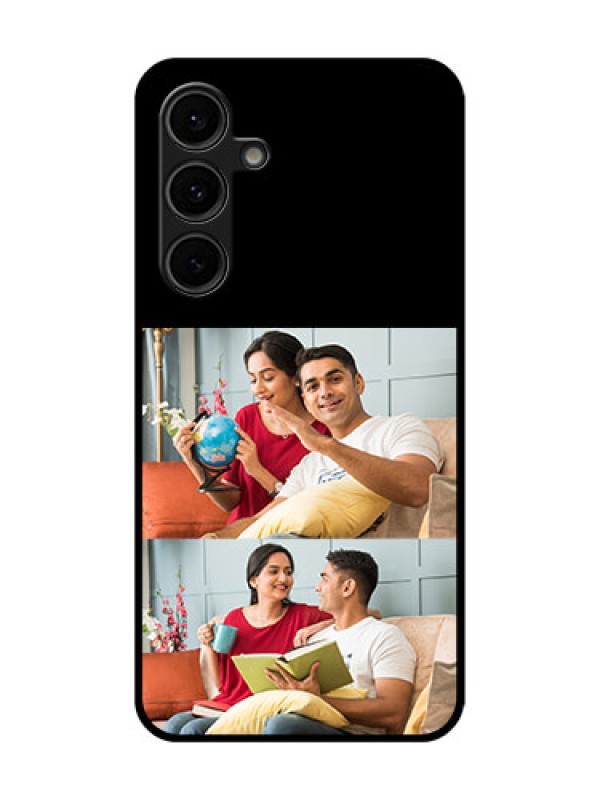 Custom Galaxy S24 FE 5G Custom Glass Phone Case - 2 Images Design