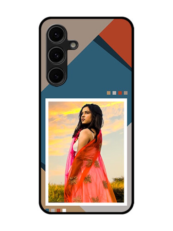Custom Galaxy S24 FE 5G Custom Glass Phone Case - Retro Color Pallet Design