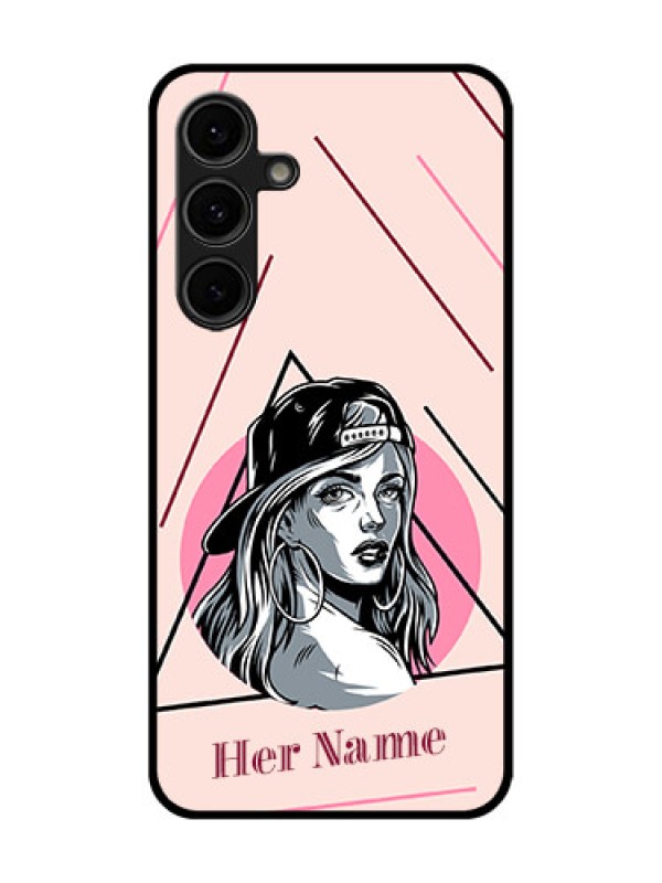 Custom Galaxy S24 FE 5G Custom Glass Phone Case - Rockstar Girl Design