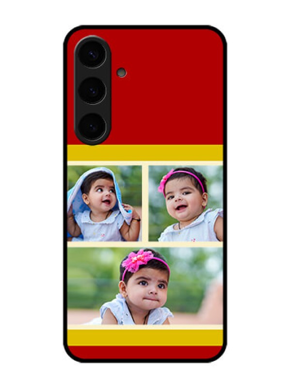 Custom Samsung Galaxy S24 Plus 5G Custom Glass Phone Case - Multiple Pic Upload Design