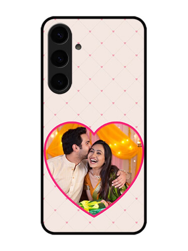 Custom Samsung Galaxy S24 Plus 5G Custom Glass Phone Case - Heart Shape Design