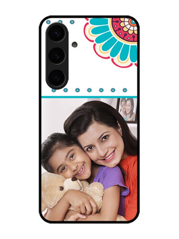 Custom Samsung Galaxy S24 Plus 5G Custom Glass Phone Case - Flower Design