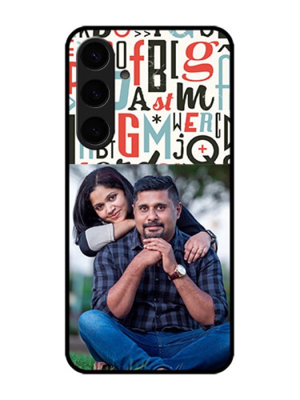 Custom Samsung Galaxy S24 Plus 5G Custom Glass Phone Case - Alphabet Design