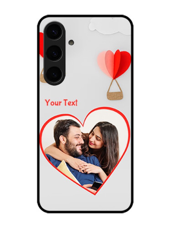 Custom Samsung Galaxy S24 Plus 5G Custom Glass Phone Case - Parachute Love Design