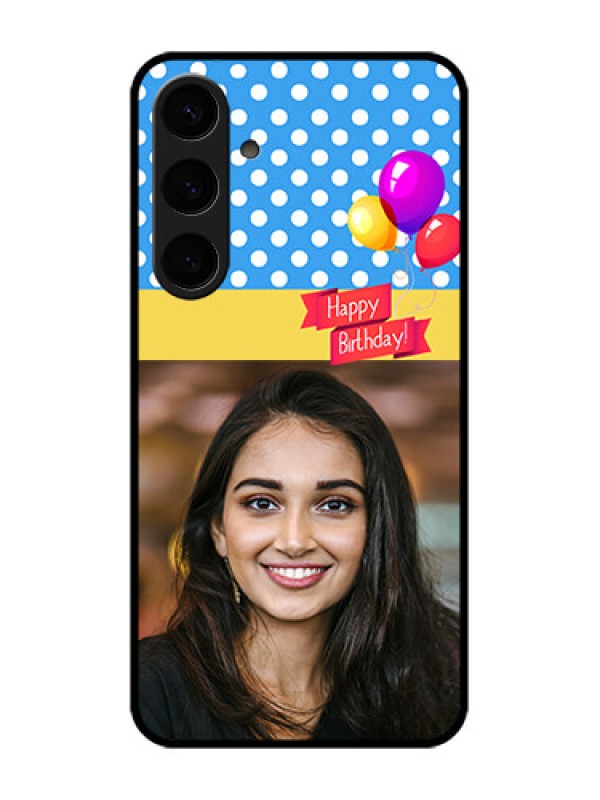 Custom Samsung Galaxy S24 Plus 5G Custom Glass Phone Case - Happy Birthday Design